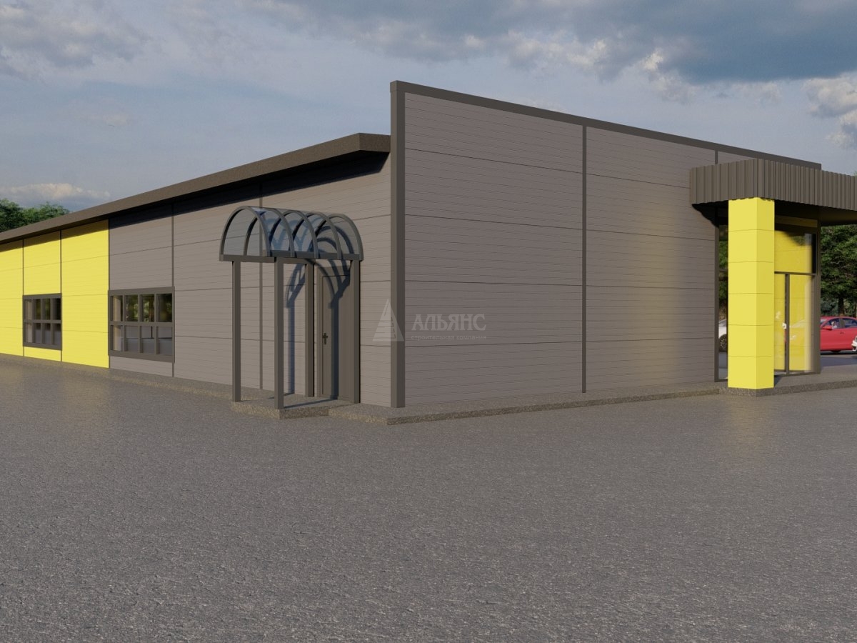 3D визуализация Магазин из сэндвич-панелей - фото 17