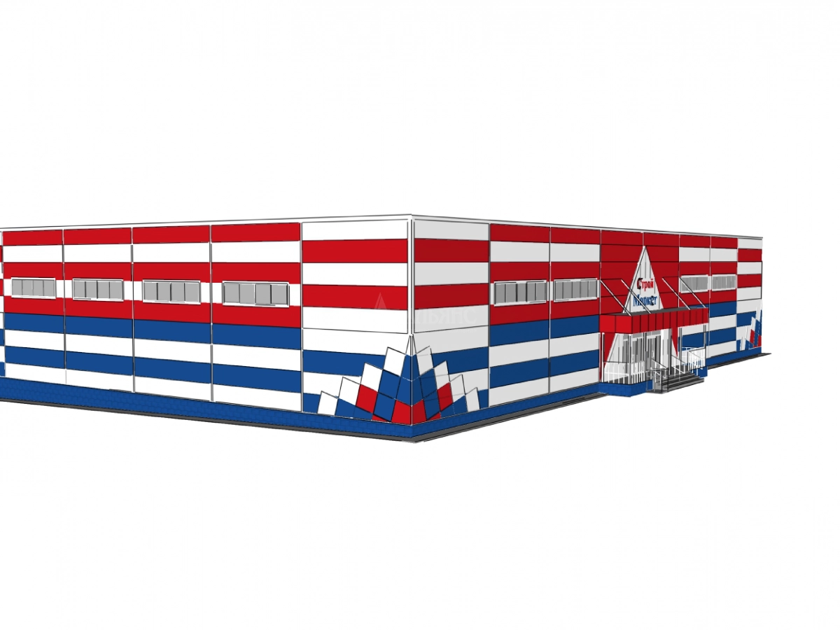 3D визуализация Магазин из сэндвич-панелей - фото 8