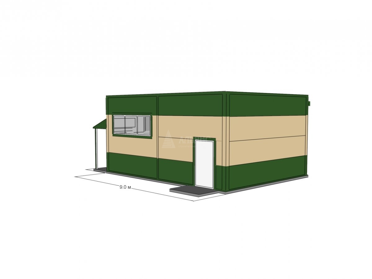 3D визуализация Павильон из сэндвич-панелей - фото 10