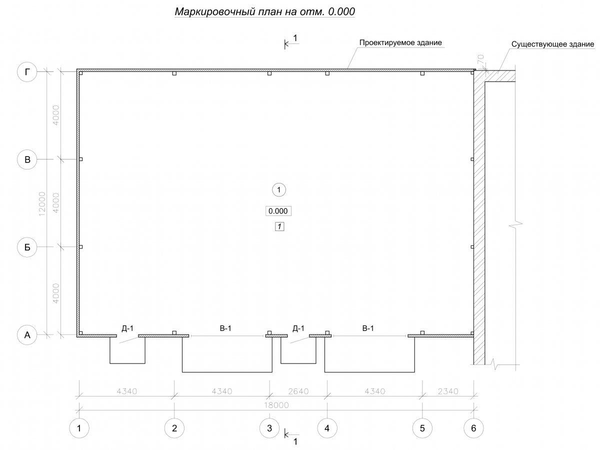 Планировка Гаражный бокс из сэндвич панелей -  фото 1