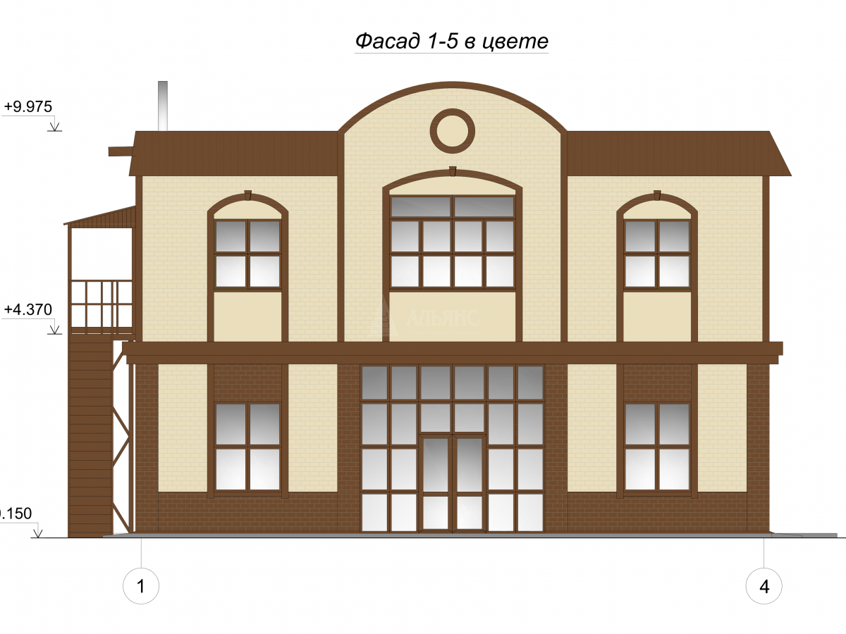 3D визуализация Магазин из сэндвич-панелей - фото 12