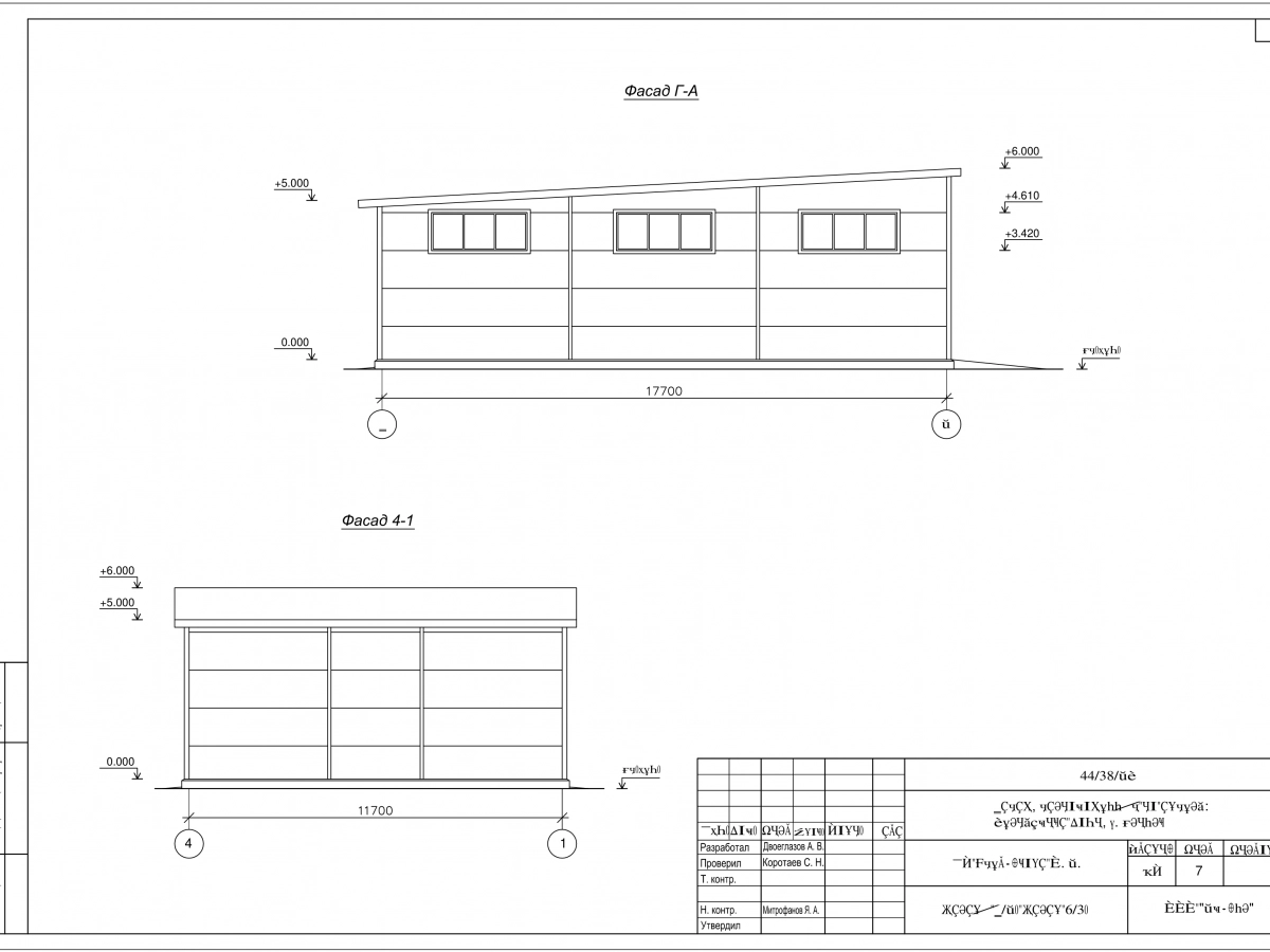 Планировка Проект гаража с двумя боксами из сэндвич-панелей -  фото 2